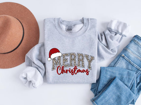 Merry Christmas Sweatshirt, Christmas Shirts, Cute Winter Sweater, Christmas Shirt for Women, Christmas Crewneck Sweatshirt, Holiday Sweater